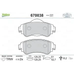 Valeo Ön Fren Balatası – 670038 / OEM 1617273280