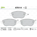 Valeo Ön Fren Balatası – 670114 / OEM 77366534