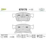 Valeo Ön Fren Balatası – 670170 / OEM 95526567