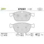 Valeo Ön Fren Balatası – 670381 / OEM 31277334