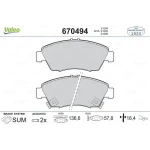 Valeo Ön Fren Balatası – 670494