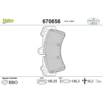 Valeo Ön Fren Balatası – 670656