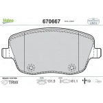 Valeo Ön Fren Balatası – 670667 / OEM 6Q0698151A