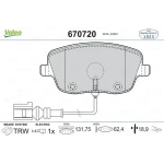 Valeo Ön Fren Balatası – 670720 / OEM 6Q0698151C