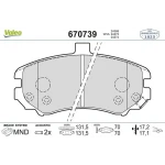Valeo Ön Fren Balatası – 670739 / OEM 581012DA50