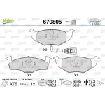 Valeo Ön Fren Balatası – 670805 / OEM 6Q0698151B