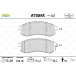 Valeo Ön Fren Balatası – 670855 / OEM MN102622
