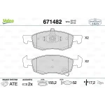 Valeo Ön Fren Balatası – 671482 / OEM 95517028