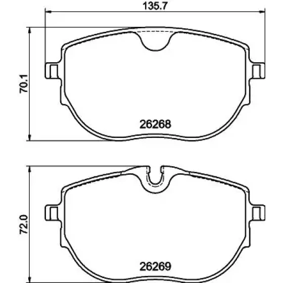 Hella Ön Fren Balatası – 8DB355040-921 ürün görseli