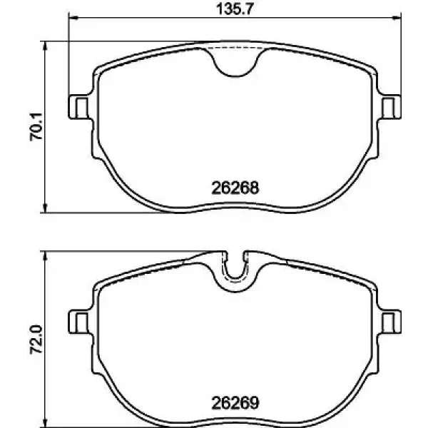 Hella Ön Fren Balatası – 8DB355040-921