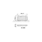 Braxis Ön Fren Balatası – AA0233 / OEM A0044208020