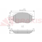 Braxis Ön Fren Balatası – AA0668 / OEM 410603407R