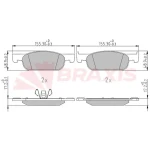 Braxis Ön Fren Balatası – AA0675 / OEM 410605536R