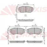 Braxis Ön Fren Balatası – AA0676 / OEM 58101C5A70