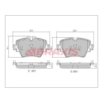Braxis Ön Fren Balatası – AA0754 / OEM 34106884492