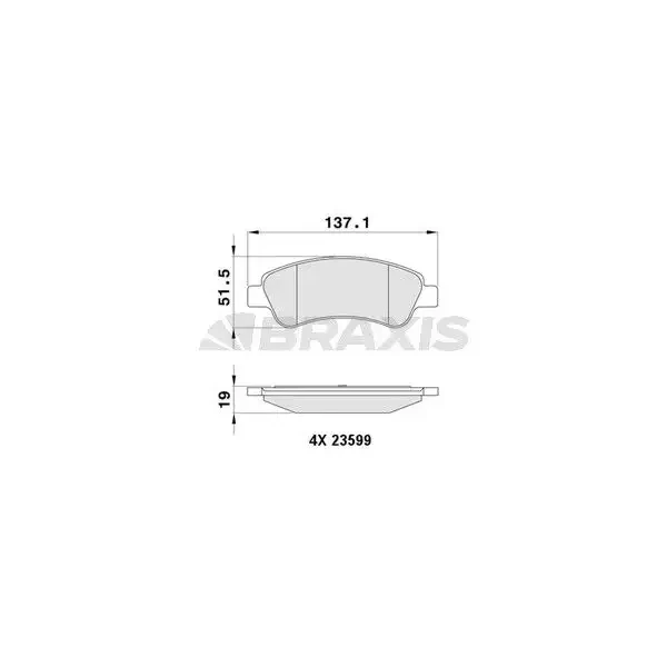 Braxis Ön Fren Balatası – AB0003