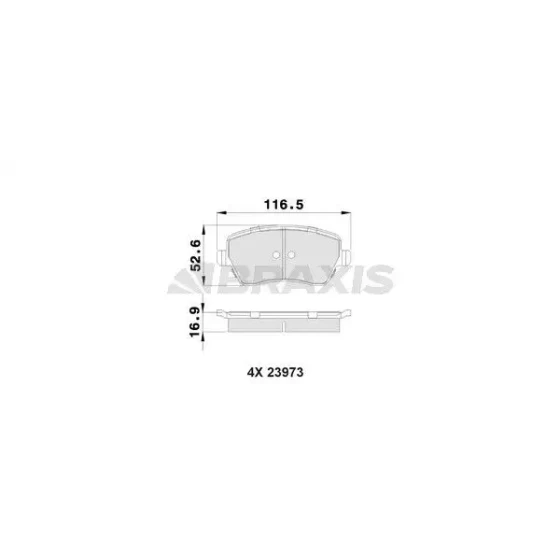 Braxis Ön Fren Balatası – AB0006 ürün görseli