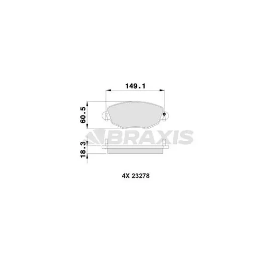 Braxis Ön Fren Balatası – AB0029 ürün görseli