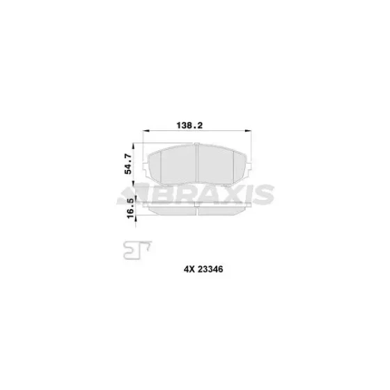 Braxis Ön Fren Balatası – AB0110 ürün görseli