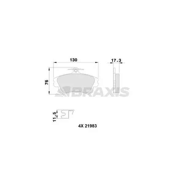 Braxis Ön Fren Balatası – AB0112