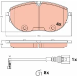 TRW Ön Fren Balatası – GDB2486 / OEM 7LA698151C