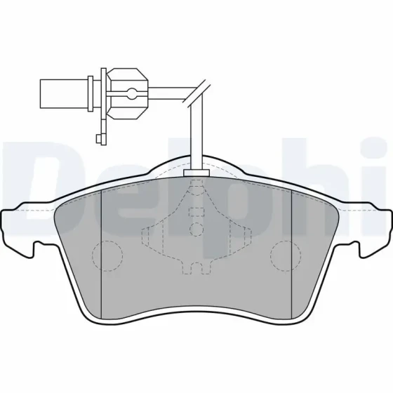Delphi Ön Fren Balatası – LP1707 / OEM 7D0698151F ürün görseli