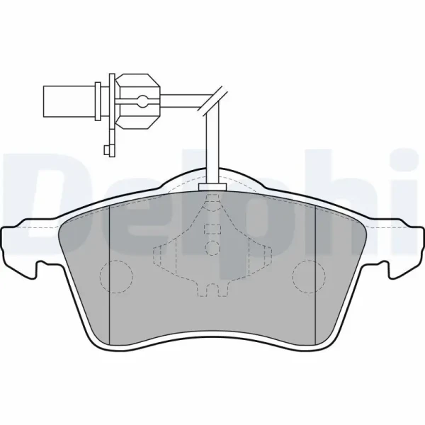 Delphi Ön Fren Balatası – LP1707 / OEM 7D0698151F