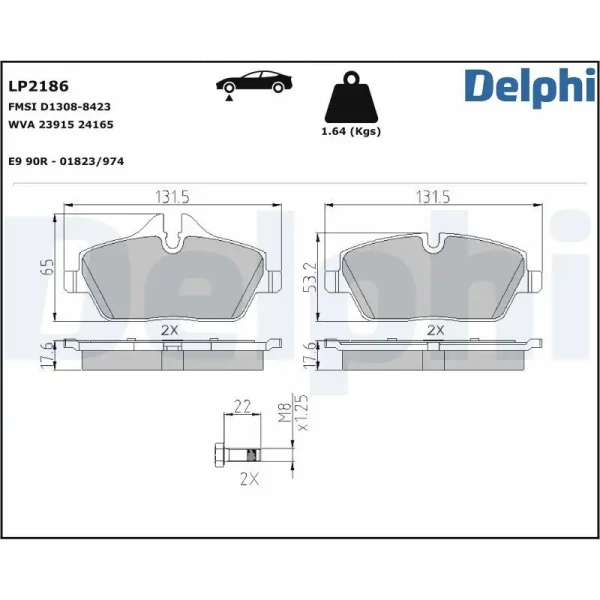 Delphi Ön Fren Balatası – LP2186