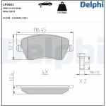Delphi Ön Fren Balatası – LP3551