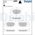 Delphi Ön Fren Balatası – LP3736 / OEM 42794673