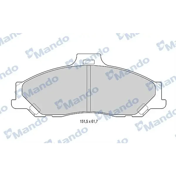 Mando Ön Fren Balatası – MBF015191