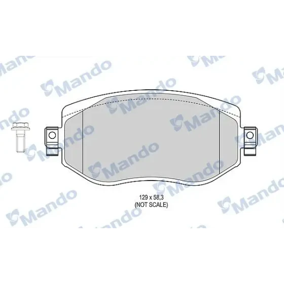 Mando Ön Fren Balatası – MBF015304 / OEM 410603407R ürün görseli