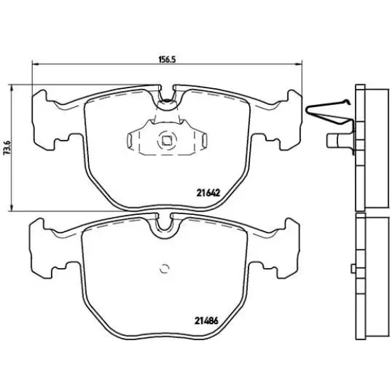 Brembo Ön Fren Balatası – P06021 ürün görseli