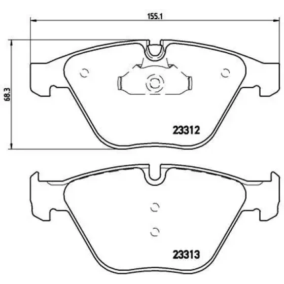 Brembo Ön Fren Balatası – P06054 ürün görseli