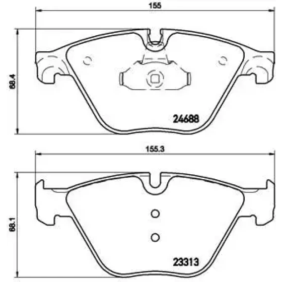 Brembo Ön Fren Balatası – P06074 ürün görseli
