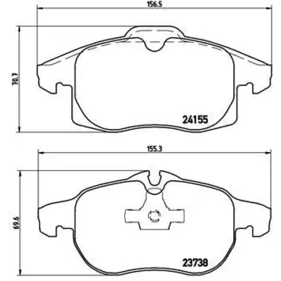 Brembo Ön Fren Balatası – P10011 ürün görseli