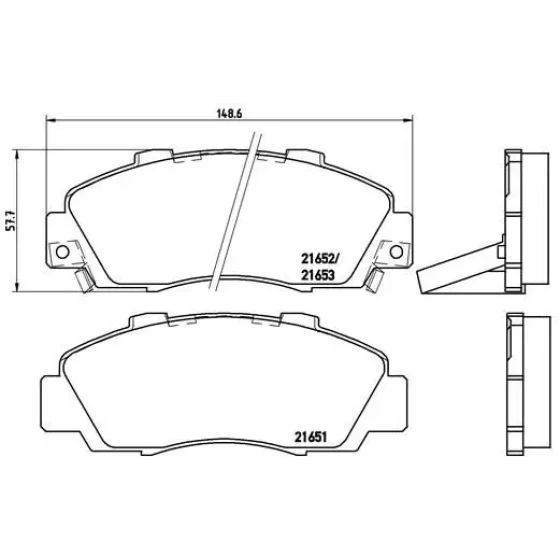 Brembo Ön Fren Balatası – P28026 ürün görseli