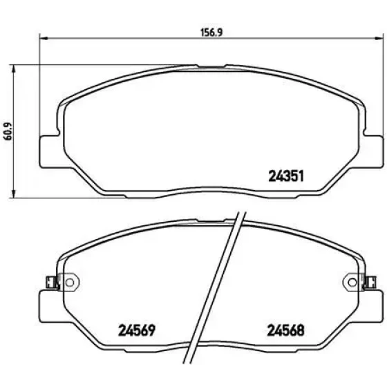 Brembo Ön Fren Balatası – P30036 ürün görseli