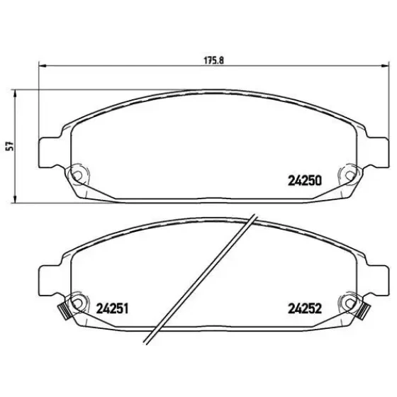 Brembo Ön Fren Balatası – P37010 ürün görseli