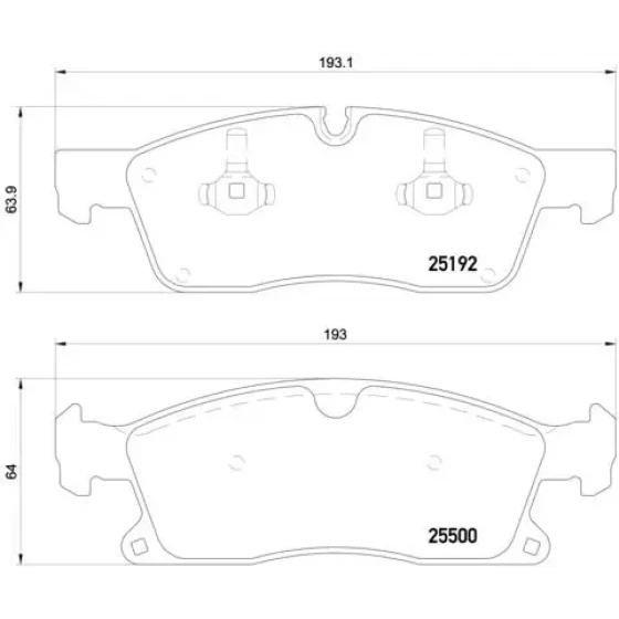 Brembo Ön Fren Balatası – P50109 ürün görseli