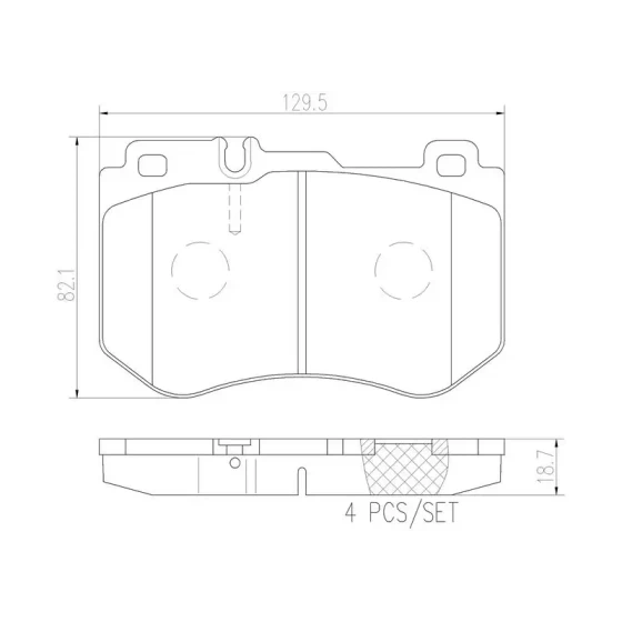 Brembo Ön Fren Balatası – P50123 / OEM A0084201720 ürün görseli