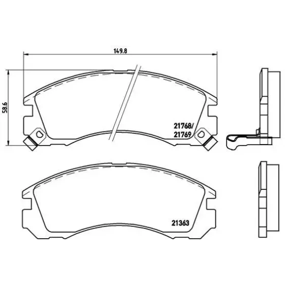 Brembo Ön Fren Balatası – P54017 ürün görseli