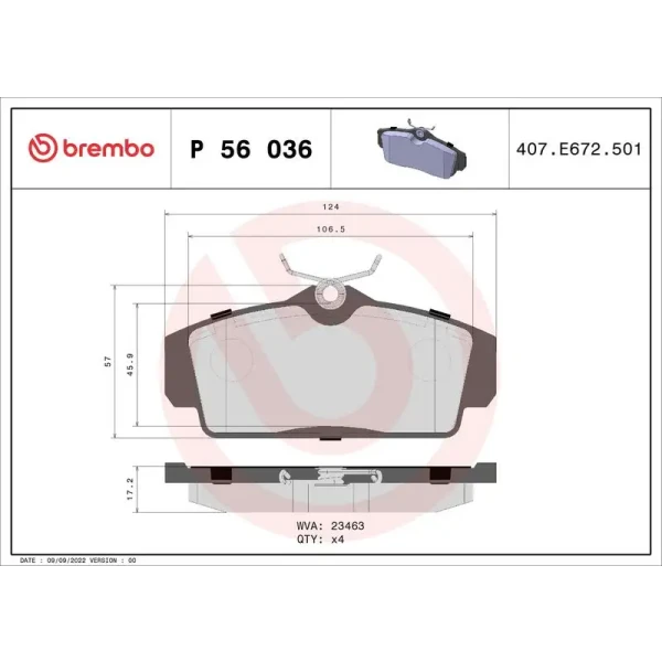 Brembo Ön Fren Balatası – P56036