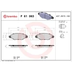 Brembo Ön Fren Balatası – P61063
