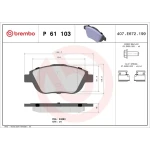 Brembo Ön Fren Balatası – P61103X
