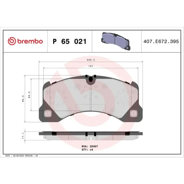 Brembo Ön Fren Balatası – P65021