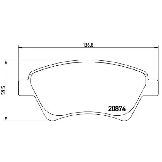 Brembo Ön Fren Balatası – P68034 ürün görseli