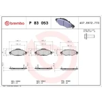 Brembo Ön Fren Balatası – P83053