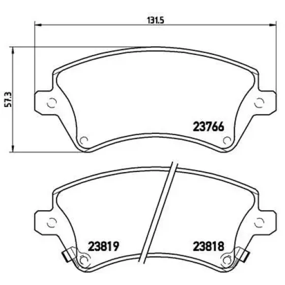 Brembo Ön Fren Balatası – P83064 ürün görseli