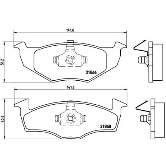 Brembo Ön Fren Balatası – P85025 ürün görseli